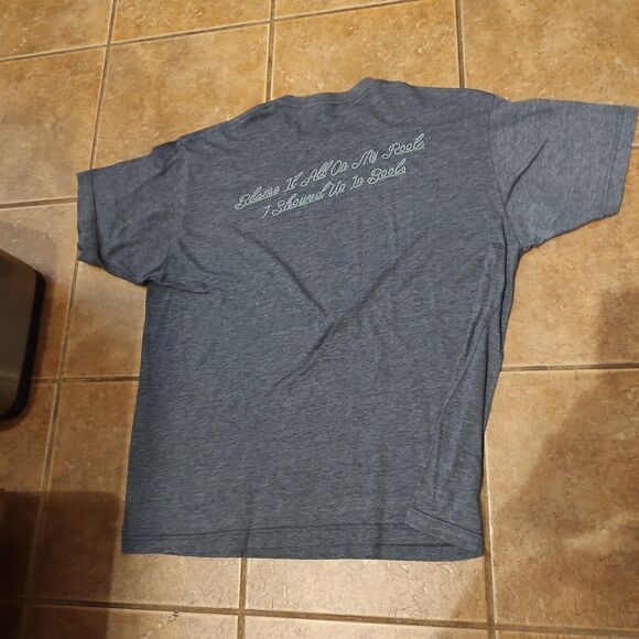 Garth Brooks Oasis Men's T-shirt Short Sleeve Double Sided Print Gray Med - Picture 5 of 6